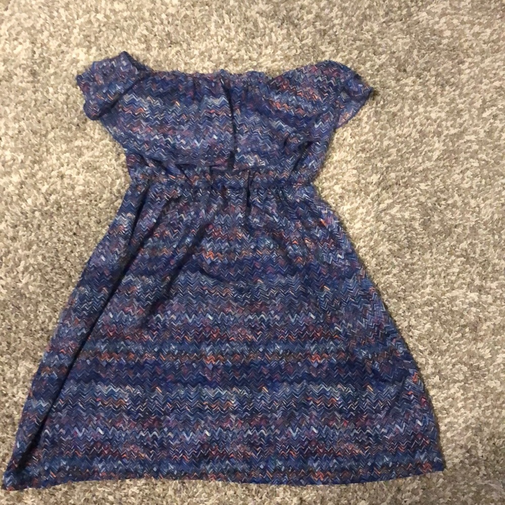 Strapless mini dress